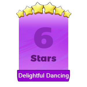 MMOJUGG Monopoly Go Delightful Dancing 6 Stars-S22-9 Details View of Item Function and Use